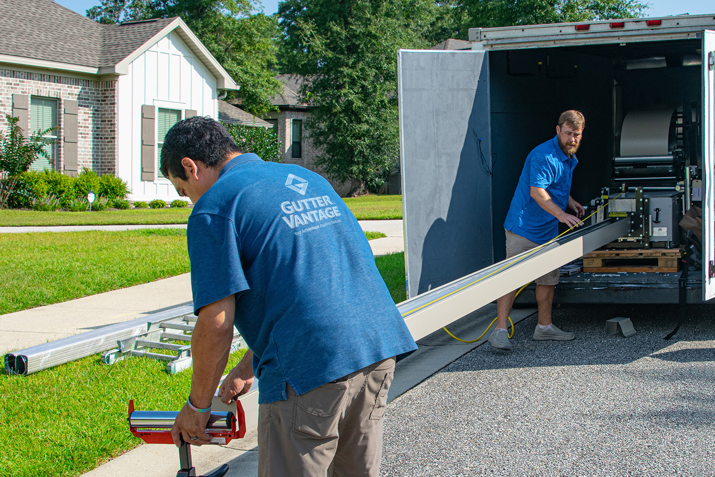 Anthony Sizing a Gutter